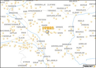 map of Vrban