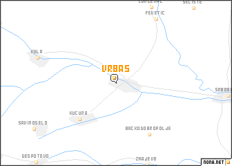 map of Vrbas