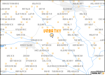 map of Vrbátky