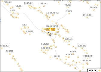 map of Vrba