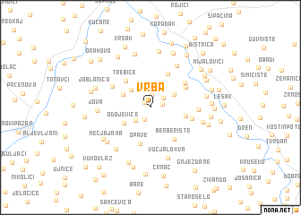 map of Vrba