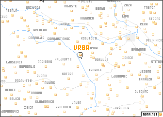 map of Vrba