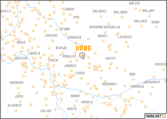 map of Vrbe