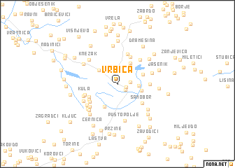 map of Vrbica