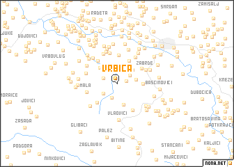 map of Vrbica