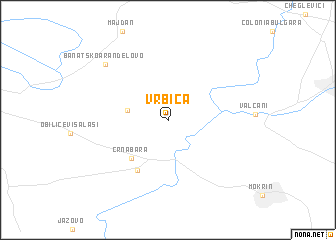 map of Vrbica
