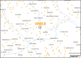 map of Vrbica