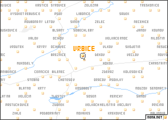 map of Vrbice