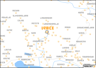 map of Vrbice