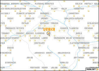 map of Vrbka