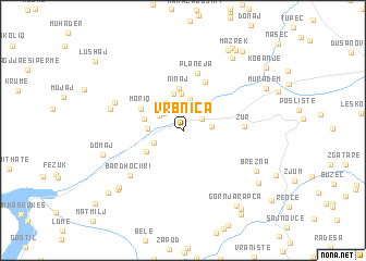 map of Vrbnica