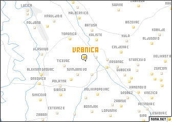 map of Vrbnica