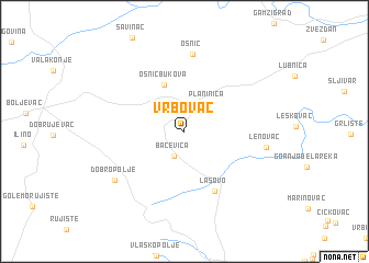 map of Vrbovac