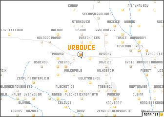 map of Vrbovce