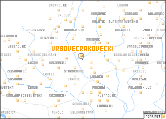 map of Vrbovec Rakovečki