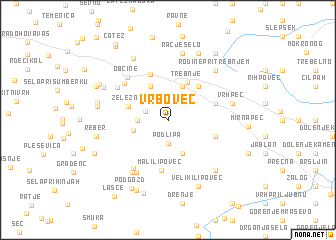 map of Vrbovec