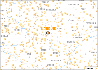 map of Vrbovik