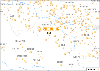 map of Vrbov Lug