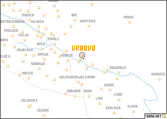 map of Vrbovo