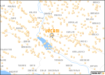 map of Vrcani