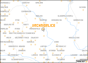 map of Vrchní Orlice