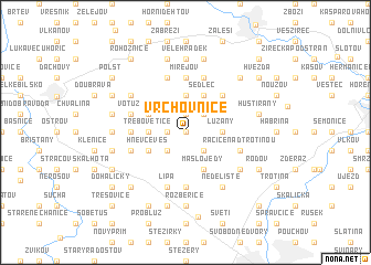 map of Vrchovnice