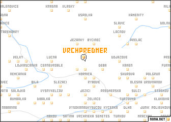 map of Vrch Predmer