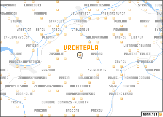 map of Vrchteplá