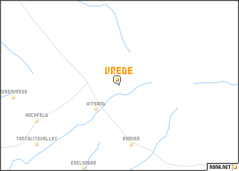 map of Vrede