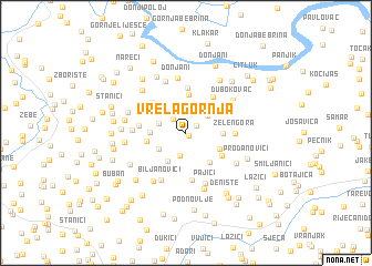 map of Vrela Gornja