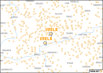 map of Vrela