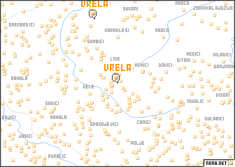 map of Vrela