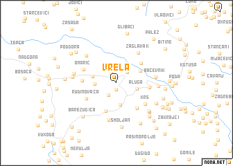 map of Vrela