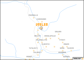 map of Vrelea