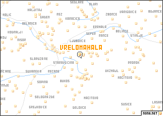 map of Vrelo Mahala