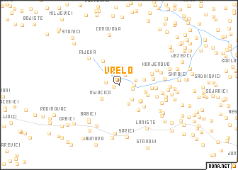 map of Vrelo