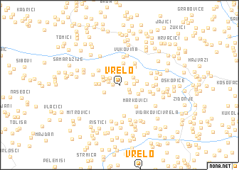 map of Vrelo