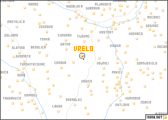 map of Vrelo