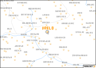 map of Vrelo