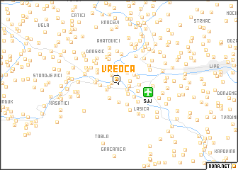 map of Vreoca