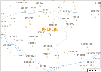 map of Vrëpckë