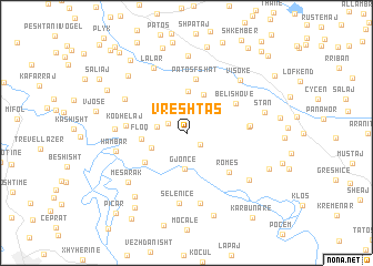 map of Vreshtas