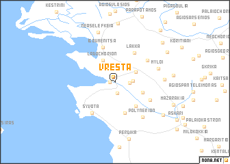 map of Vrésta