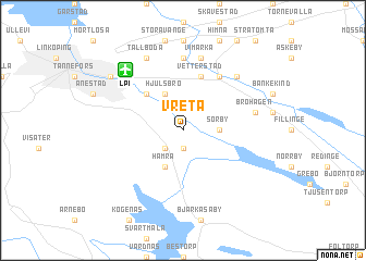 map of Vreta