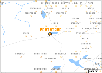 map of Vretstorp