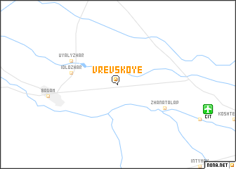 map of Vrevskoye