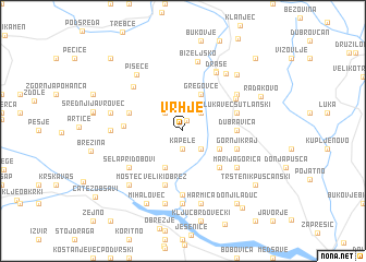 map of Vrhje