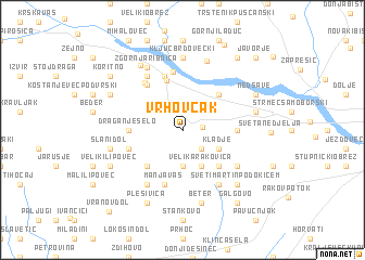 map of Vrhovčak