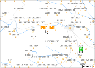 map of Vrhov Dol