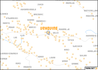 map of Vrhovine